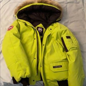 Lime Green Canada Goose Bomber